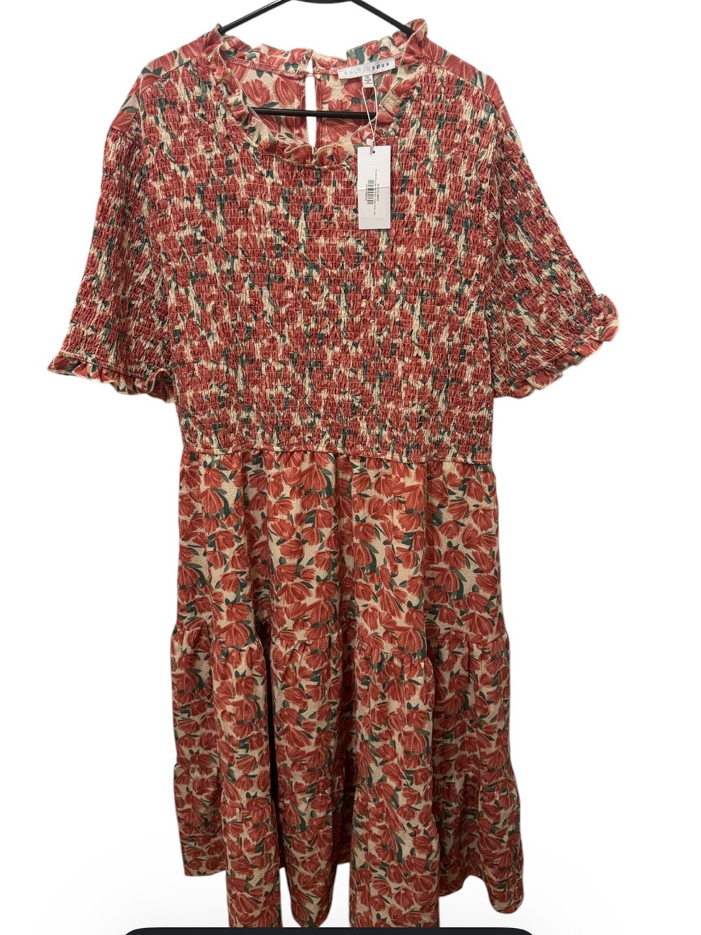 Baltic Born Suzette Smocked Midi Dress Size 2XL